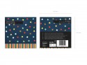12 Serviettes de table Etoiles - bleu marine