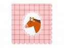 12 Serviettes - cheval