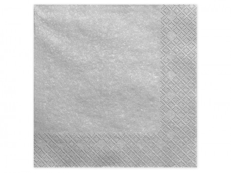 20 Serviettes - argentes