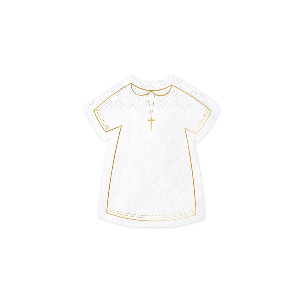 20 Serviettes de table de communion Alba