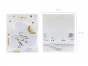 20 Serviettes de table - Hello Baby - blanc