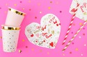 20 Serviettes de table coeur