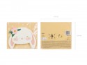 20 serviettes "lapin fleuri"