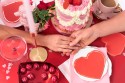 20 Serviettes Coeur - rouge