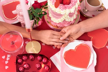 20 Serviettes Coeur - rouge