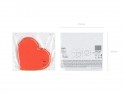 20 Serviettes Coeur - rouge