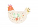 20 serviettes "poule"
