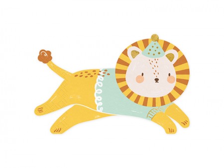 20 Serviettes de table Lion...