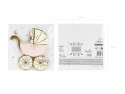 20 Serviettes de table Poussette - rose clair - 14x15 cm