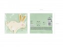 20 serviettes "lapin"