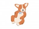 12 Serviettes de table Corgi