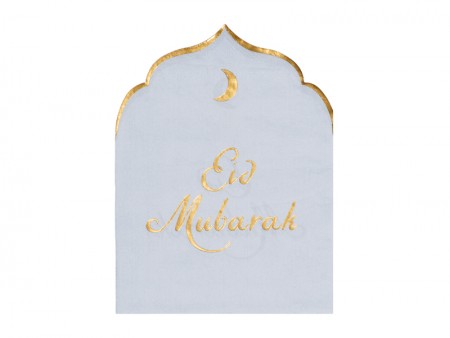 12 Serviettes Eid Mubarak
