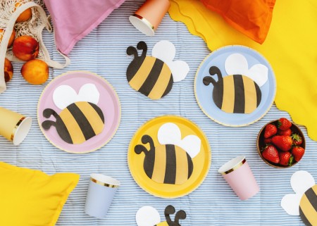 12 Serviettes Abeille