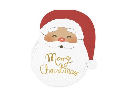 12 Serviettes Père Noël