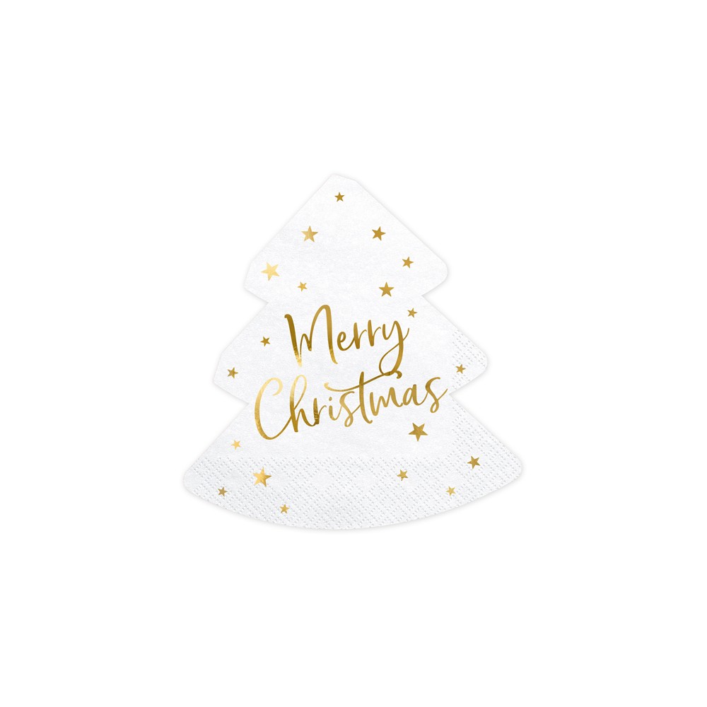 20 Serviettes de table - Merry Christmas