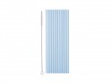 12 Pailles en plastique - bleu clair