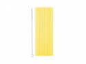 12 Pailles en plastique - jaune