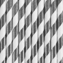 10 Pailles en papier - argent