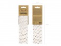 10 Pailles en papier - rose clair or