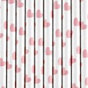 10 Pailles en papier - rose clair