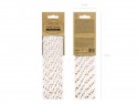 10 pailles blanches cœur rose gold