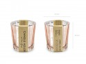 4 Bougeoir - or rose - 6cm