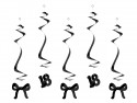 5 Spirales pour le 18e anniversaire avec des nœuds - noir -