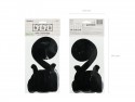 5 Spirales pour le 18e anniversaire avec des nœuds - noir -