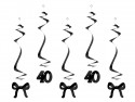 5 Spirales pour le 40e anniversaire avec des nœuds - noir