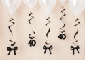 5 Spirales pour le 40e anniversaire avec des nœuds - noir