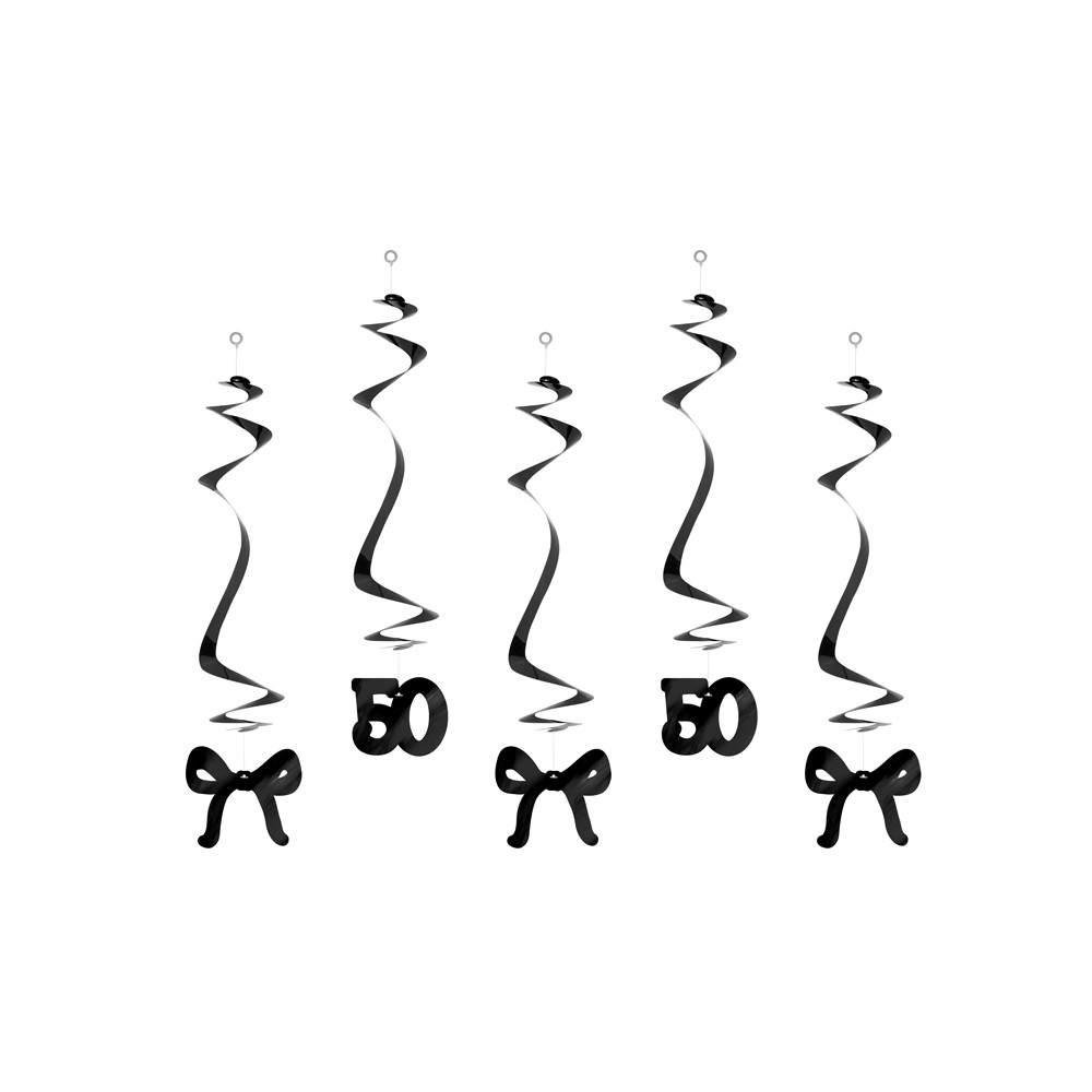 5 Spirales pour le 50e anniversaire avec des nœuds - noir