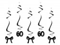 5 Spirales pour le 60e anniversaire avec des nœuds - noir
