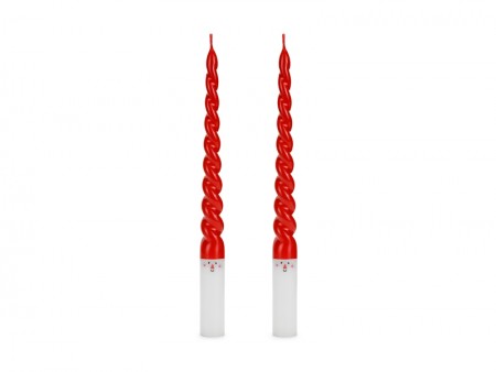 2 Bougies coniques Père Noël
