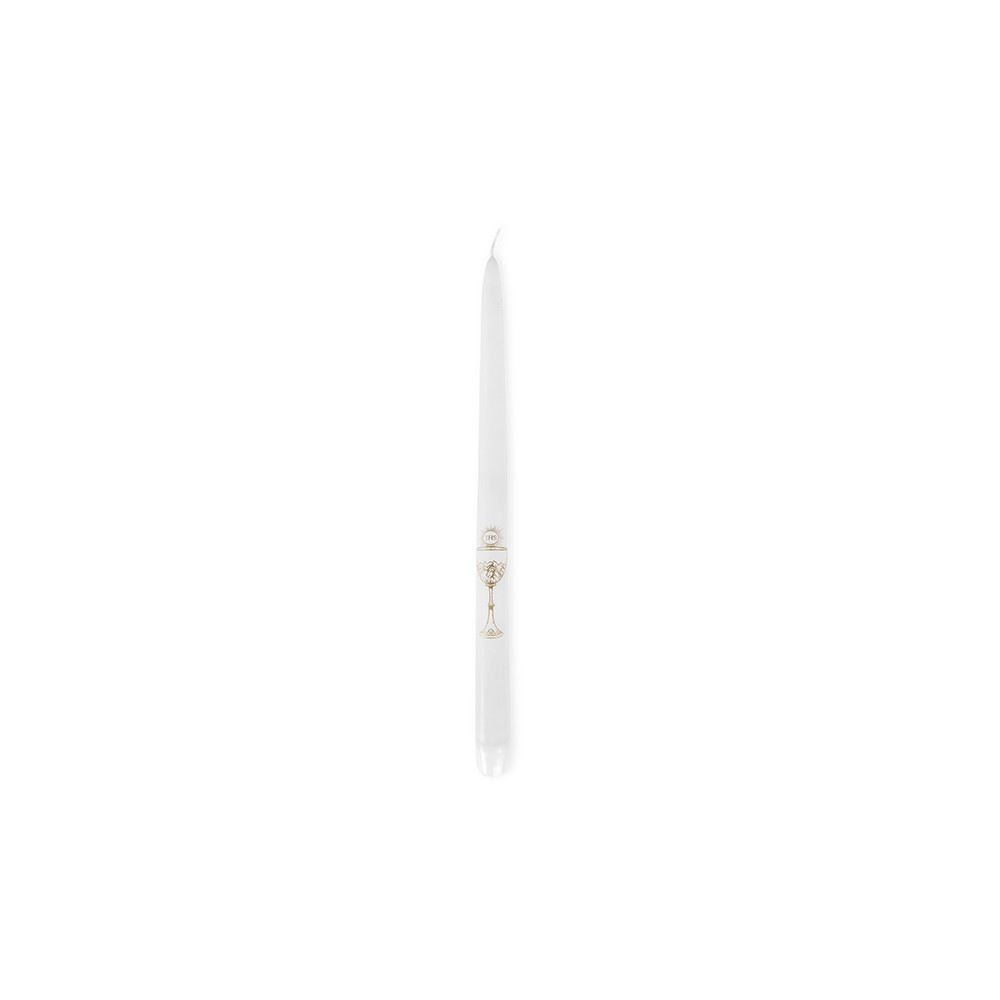 4 Bougies de communion - blanches - 29cm