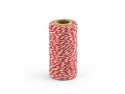 50 m ficelle baker twine rouge & blanc