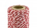 50 m ficelle baker twine rouge & blanc