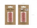 50 m ficelle baker twine rouge & blanc