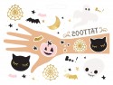 12 Tatouages temporaires BOO !