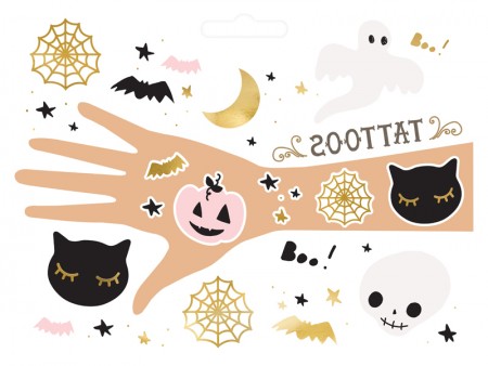 12 Tatouages temporaires BOO !