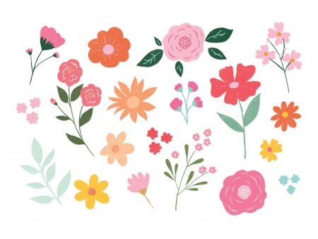 19 Tatouage temporaire Fleurs