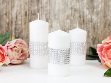Ruban en strass - argent -...