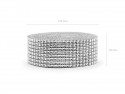 Ruban en strass - argent - 4x900cm