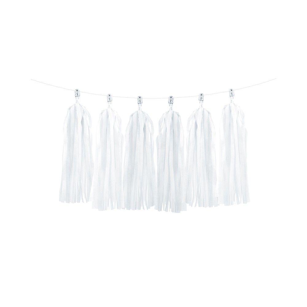 Guirlande de pompon - blanche