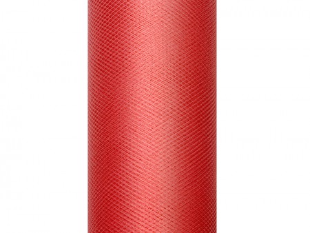 Tulle uni - rouge