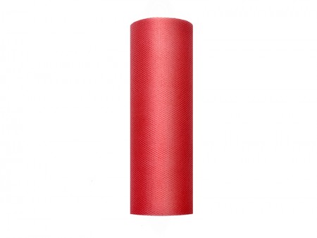 Tulle uni - rouge