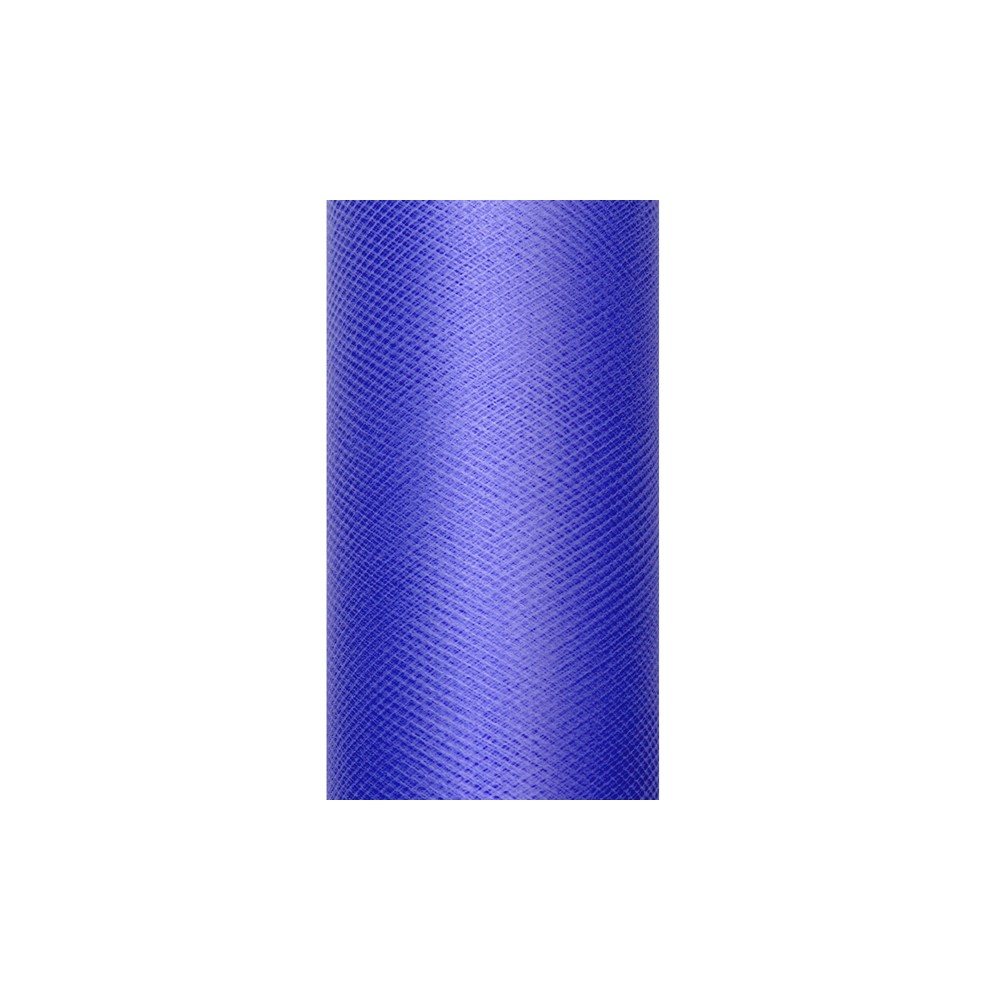 Tulle uni - bleu marine