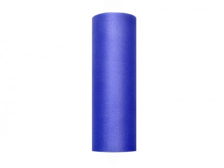 Tulle uni - bleu marine