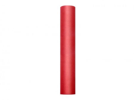 Tulle uni - rouge