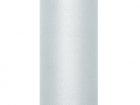 Tulle uni - gris
