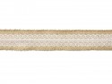 Ruban de jute avec dentelle - 5x500cm